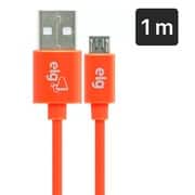 Cabo USB para micro USB, 1m, Laranja, M510LR, Elg - BT 1 UN