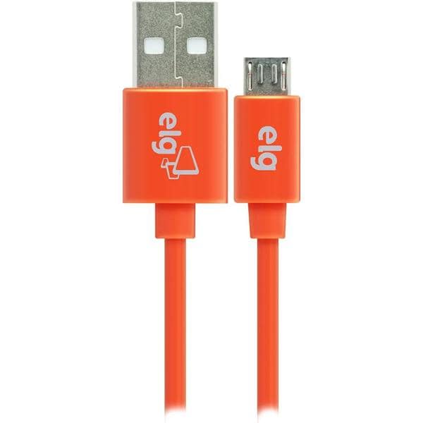 Cabo USB para micro USB, 1m, Laranja, M510LR, Elg - BT 1 UN