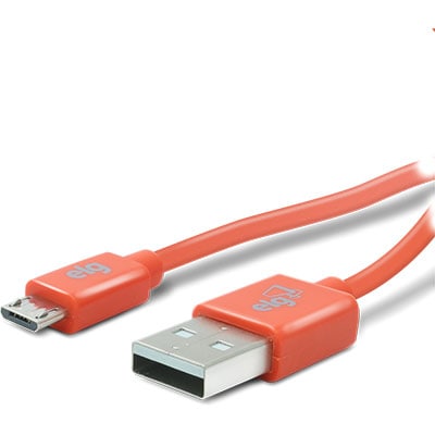 Cabo USB para micro USB, 1m, Laranja, M510LR, Elg - BT 1 UN