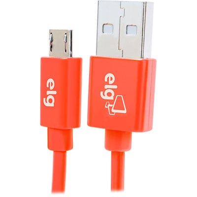 Cabo USB para micro USB, 1m, Laranja, M510LR, Elg - BT 1 UN