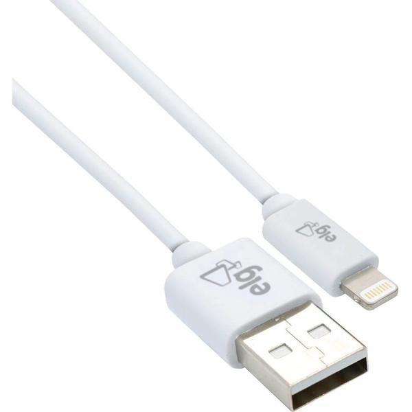 Cabo USB para lightning cert. Apple 1m branco C810 Elg BT 1 UN