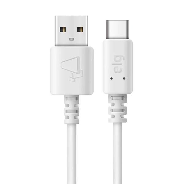 Cabo USB para Tipo-C 1m branco TCUSB Elg BT 1 UN