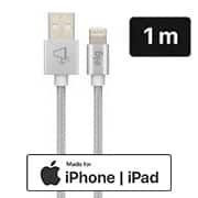 Cabo lightning para recarga e sincronização, certificado Apple, 1 metro Cinza, C810BS, ELG - BT 1 UN