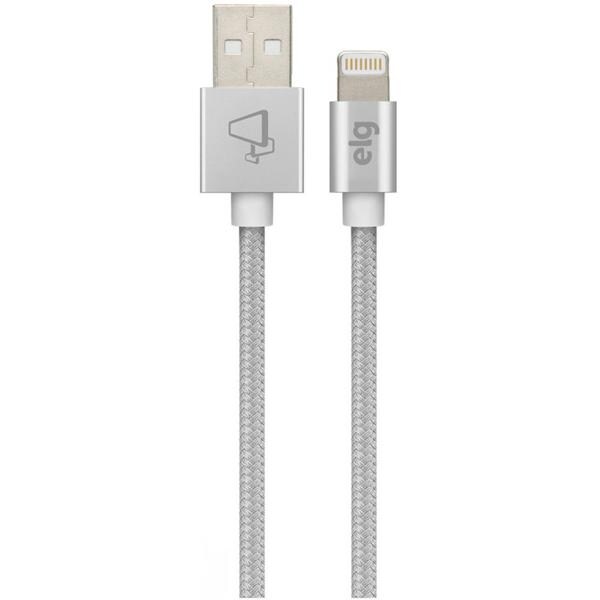 Cabo lightning para recarga e sincronização, certificado Apple, 1 metro Cinza, C810BS, ELG - BT 1 UN