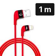 Cabo USB para lightning, 1m, vermelho, XFT810RD, Elg - CX 1 UN