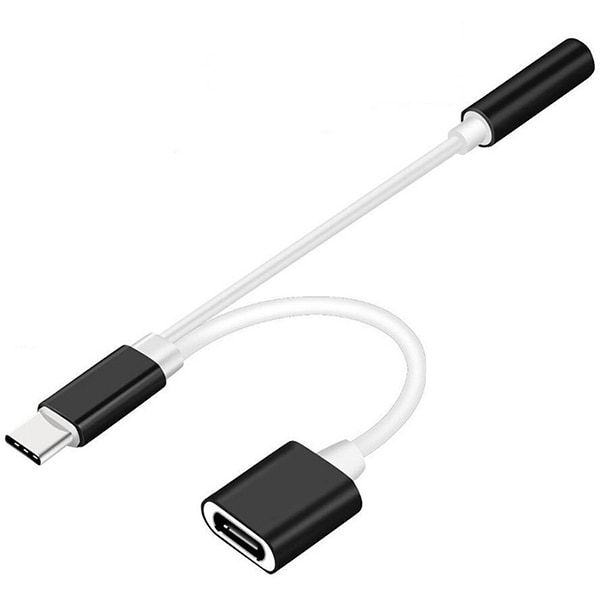 Adaptador USB Tipo-C para P2 + USB Tipo-C Md9 BT 1 UN