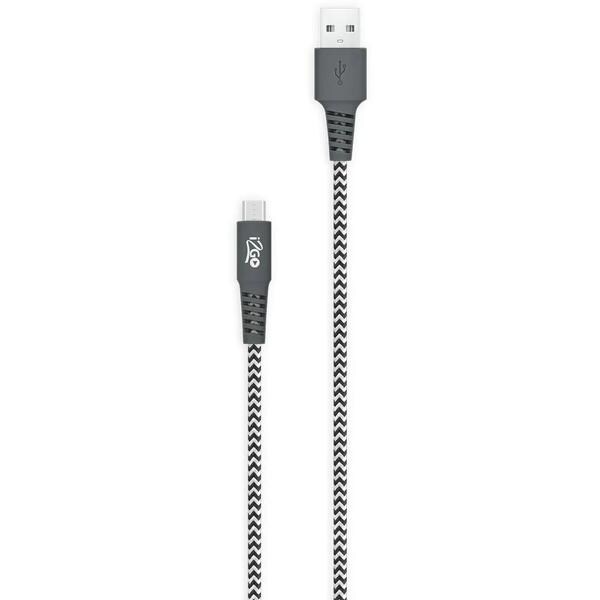 Cabo USB para micro USB, 1,5m, Preto e Branco, I2GCBL977, I2Go - BT 1 UN