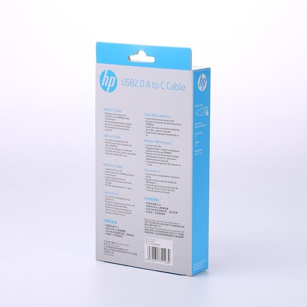 Cabo USB para Tipo-C, 1m, Branco, TC100 9YE92AA, HP - CX 1 UN