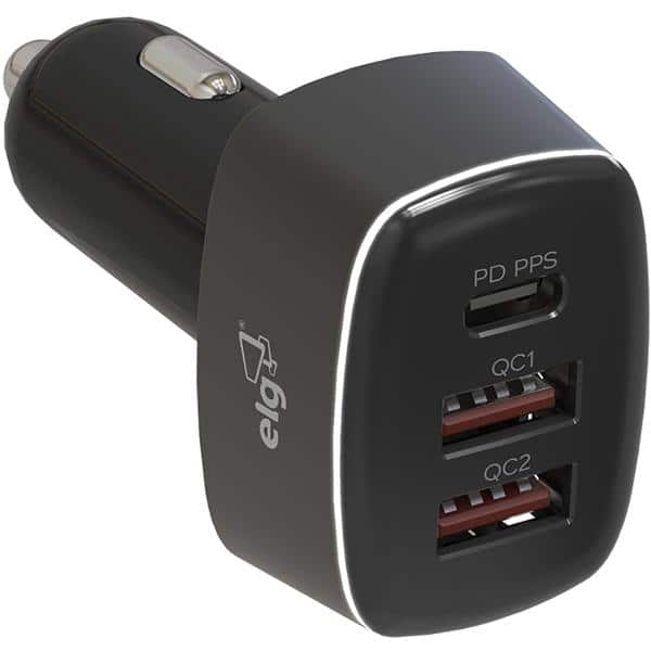 Carregador veicular 56w, 1 USB-C / 2 USB-A, Preto, CC3SPPS, Elg - CX 1 UN