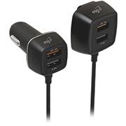 Carregador veicular 60w, 4 USB-A, Preto, CC4SQC, Elg - CX 1 UN Carregador veicular 60w, 4 USB-A, Preto, CC4SQC, Elg - CX 1 UN
