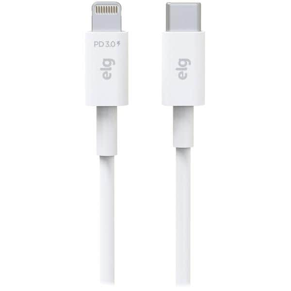 Cabo USB C para lightning, 1m, Branco, L810PD, Elg - CX 1 UN