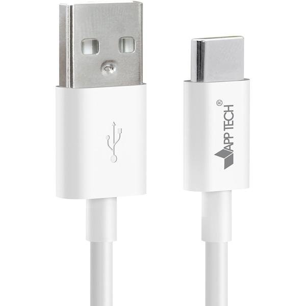 Cabo USB para Tipo-C, 2m, Branco, App-tech - PT 1 UN