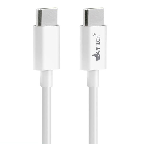 Cabo USB C para Tipo-C, 1,5m, Branco, App-tech - PT 1 UN