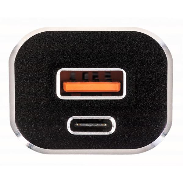 Carregador veicular com 2 portas, USB-C e USB-A, ECV 11, Intelbras - CX 1 UN