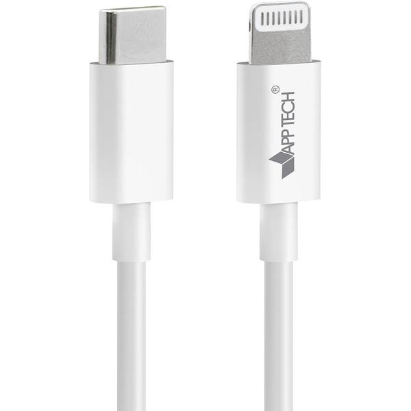 Cabo USB C para Lightning, 1m, Branco, App-tech - PT 1 UN