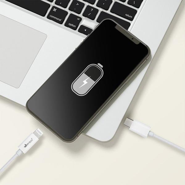 Cabo USB C para Lightning, 1m, Branco, App-tech - PT 1 UN