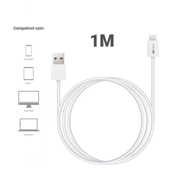 Cabo USB para Lightning, 1m, Branco, App-tech - PT 1 UN