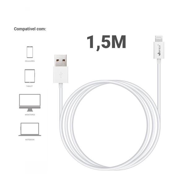 Cabo USB para Lightning, 1,5m, Branco, App-tech - PT 1 UN