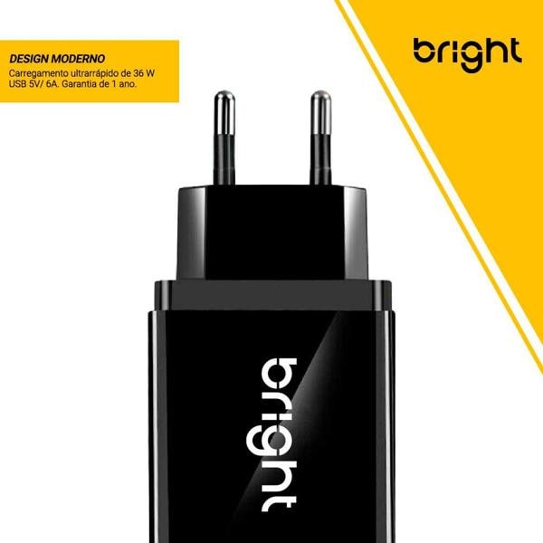 Carregador de tomada com 3 saídas USB e 1 tipo-C, Bivolt, CG002, Bright - CX 1 UN