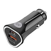 Carregador veicular com 2 portas tipo C-PD / USB, CG003, Bright - CX 1 UN