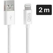 Cabo USB-A para Lightning, 2m, Branco, 2Plug - CX 1 UN