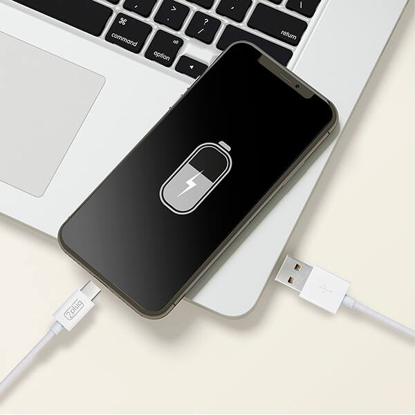 Cabo USB A para Tipo-C, 12cm, Branco, 2Plug - CX 1 UN