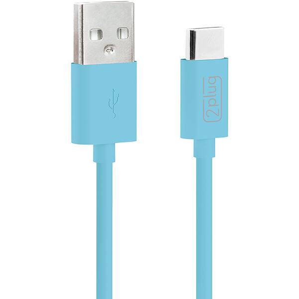 Cabo USB A para Tipo - C, 1m, Azul, 2Plug - CX 1 UN