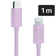 Cabo USB C para lightning, 1m, Lilás, 2Plug - CX 1 UN