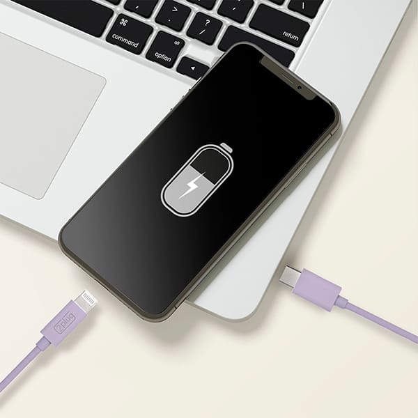 Cabo USB C para lightning, 1m, Lilás, 2Plug - CX 1 UN