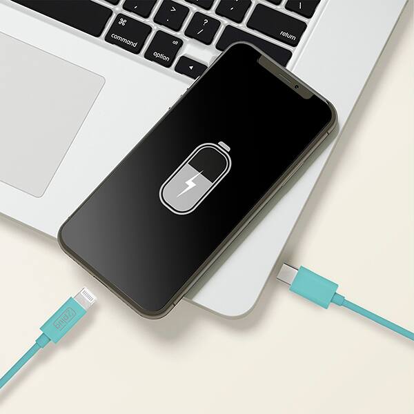 Cabo USB C para lightning, 1m, Azul, 2Plug - CX 1 UN