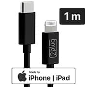 Cabo USB C para lightning, certificado Apple, 1m, Preto, 2Plug - CX 1 UN Cabo USB C para lightning, certificado Apple, 1m, Preto, 2Plug - CX 1 UN