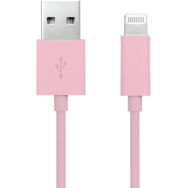 Cabo USB para lightning, certificado Apple, 1m, Rosa, 2Plug - CX 1 UN