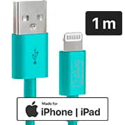 Cabo USB para lightning, certificado Apple, 1m, Azul, 2Plug - CX 1 UN