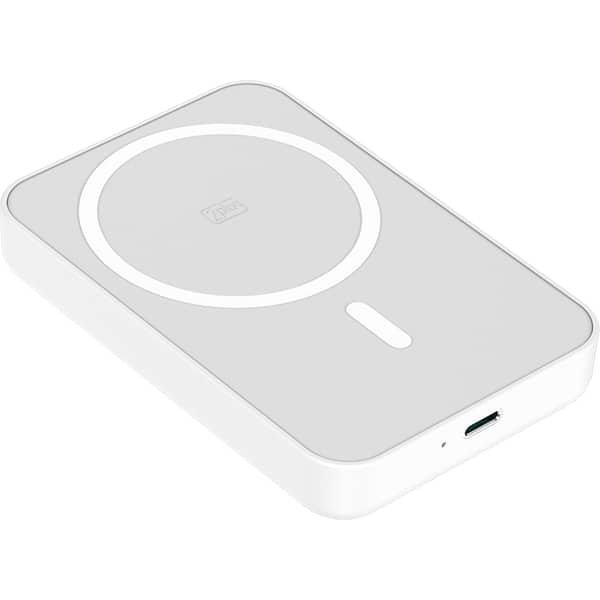 Carregador portátil por indução, Lightning, 5000mAh, Branco, 2Plug - CX 1 UN