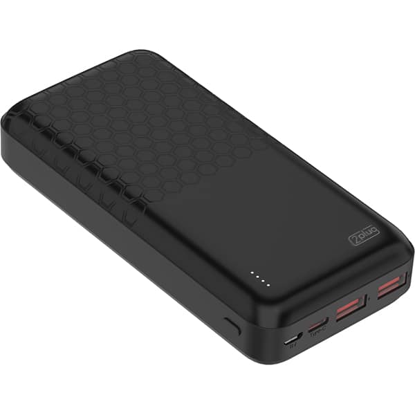 Carregador portátil usb fast charger, 4 em 1, 20000mAh, Preto, OP18S, 2Plug - CX 1 UN