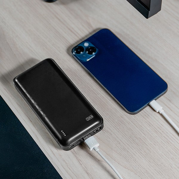 Carregador Portátil Power Bank USB, Fast Charger PD, 20000mAh, Preto, OP18S, 2Plug - CX 1 UN