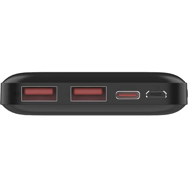 Carregador portátil usb Fast Charger PD, 10000mAh, Preto, OP17S, 2Plug - CX 1 UN