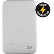 Carregador Portátil Power Bank USB, Fast Charger PD, 5000mAh, Branco, SL05, 2Plug - CX 1 UN Carregador Portátil Power Bank USB, Fast Charger PD, 5000mAh, Branco, SL05, 2Plug - CX 1 UN