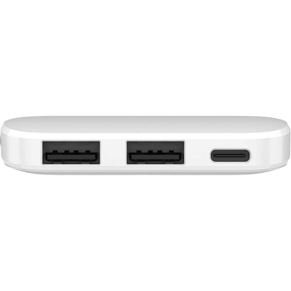 Carregador portátil usb, Fast Charger PD, 5000mAh, Branco, SL05, 2Plug - CX 1 UN