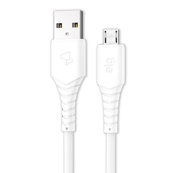 Cabo USB-A para micro USB 1,2m, Branco, M512W, Elg - CX 1 UN