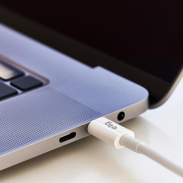 Cabo USB-C para USB-C 1m, Branco, TC60, Elg - CX 1 UN Cabo USB-C para USB-C 1m, Branco, TC60, Elg - CX 1 UN