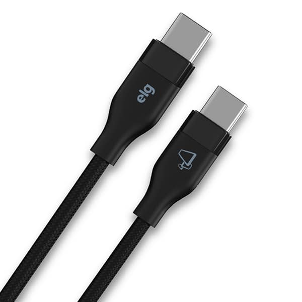 Cabo USB-C para USB-C 1m, Preto, TC100, Elg - CX 1 UN Cabo USB-C para USB-C 1m, Preto, TC100, Elg - CX 1 UN