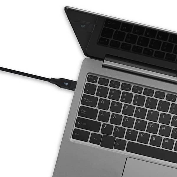 Cabo USB-C para USB-C 1m, Preto, TC100, Elg - CX 1 UN Cabo USB-C para USB-C 1m, Preto, TC100, Elg - CX 1 UN