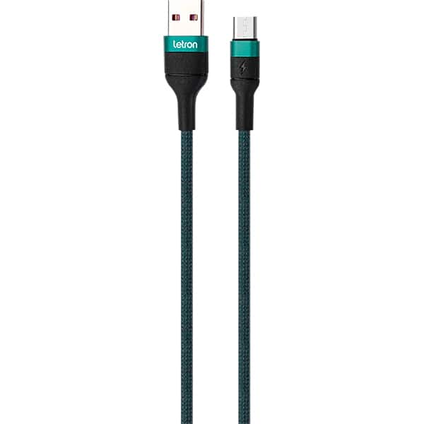 Cabo USB-A para micro USB, 1m, Verde, VQ-D109, 74634, Letron - CX 1 UN Cabo USB-A para micro USB, 1m, Verde, VQ-D109, 74634, Letron - CX 1 UN