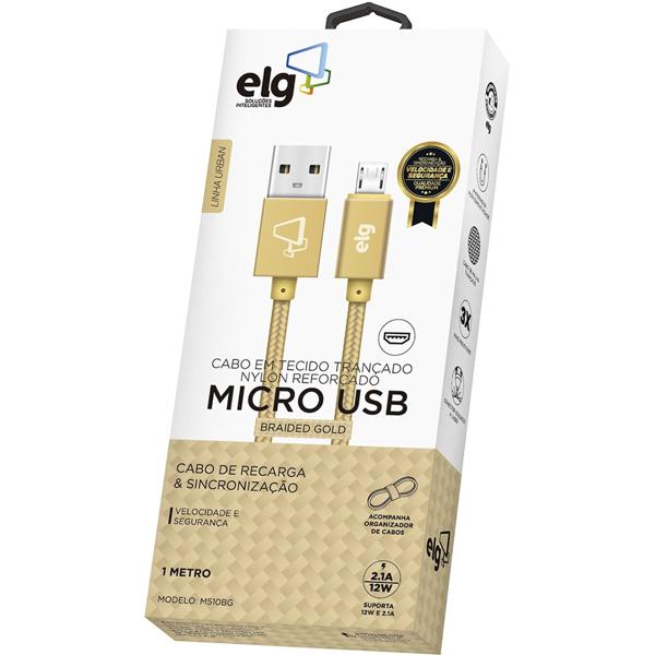 Cabo USB para micro USB, 1m, Gold, M510BG, Elg - BT 1 UN