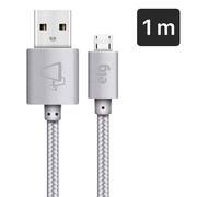 Cabo USB para micro USB, 1m, Prata, M510BS, Elg - BT 1 UN