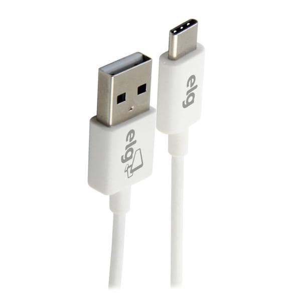 Cabo USB para Tipo-C, 1,25m, Branco, TCUSBE, Elg - BT 1 UN