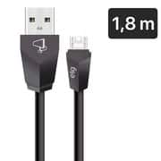 Cabo USB-A para micro USB 1,8m preto M518 Elg BT 1 UN BT 1 UN
