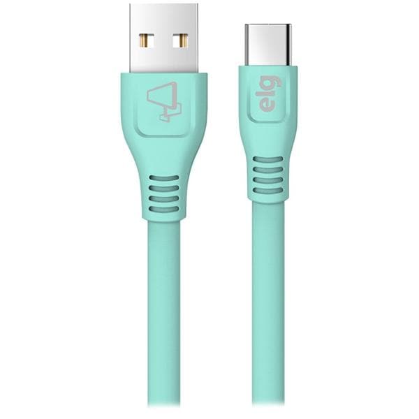 Cabo USB para Tipo-C, 1m, Verde claro, ELMC10LBE, Elg - CX 1 UN