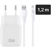 Carregador de tomada c/ 1 saída USB+cabo Lightning branco KIT003 I2Go BT 1 UN Carregador de tomada c/ 1 saída USB+cabo Lightning branco KIT003 I2Go BT 1 UN